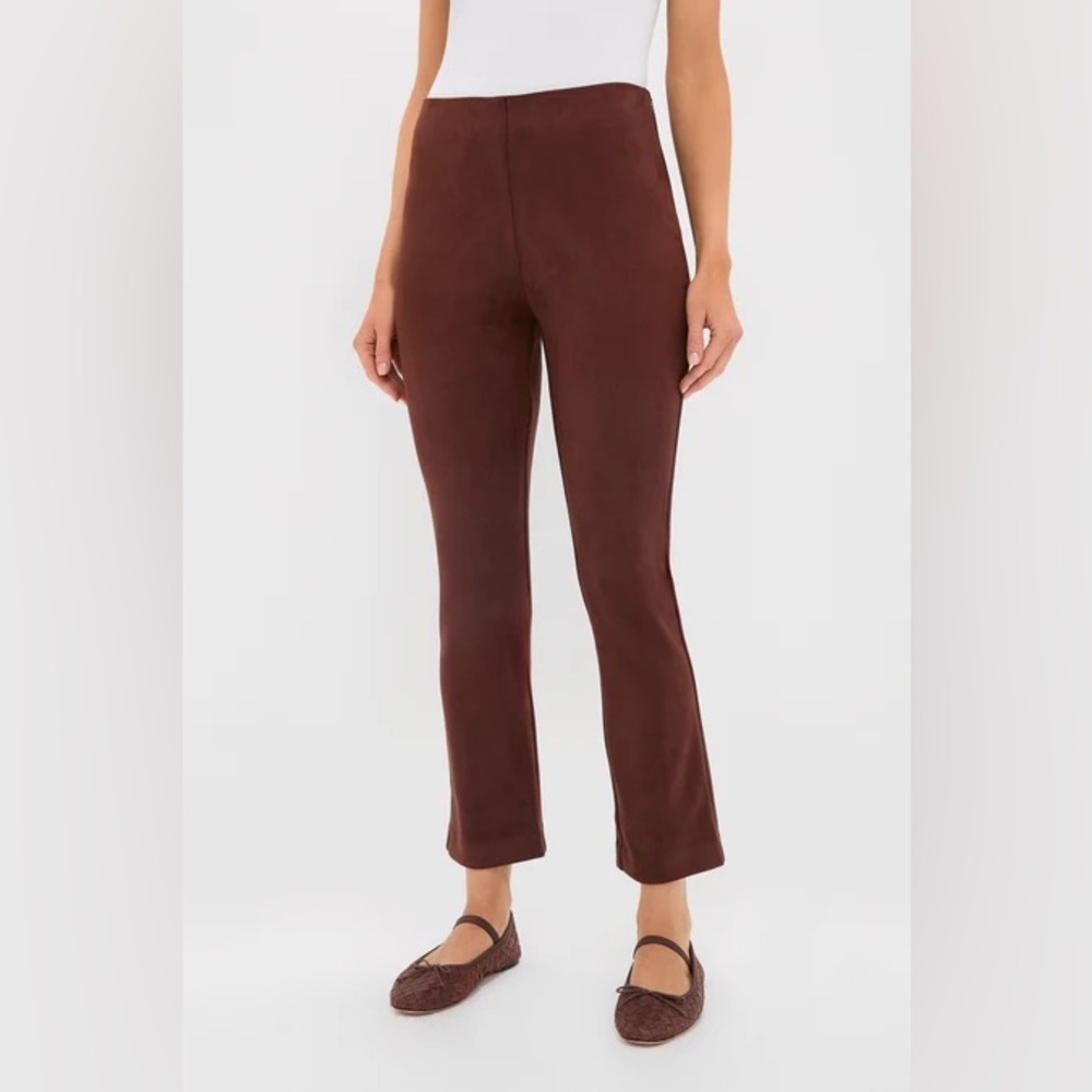 NWT Tuckernuck Deep Mocha Vegan Suede Ashford Pants in Dark Brown size M